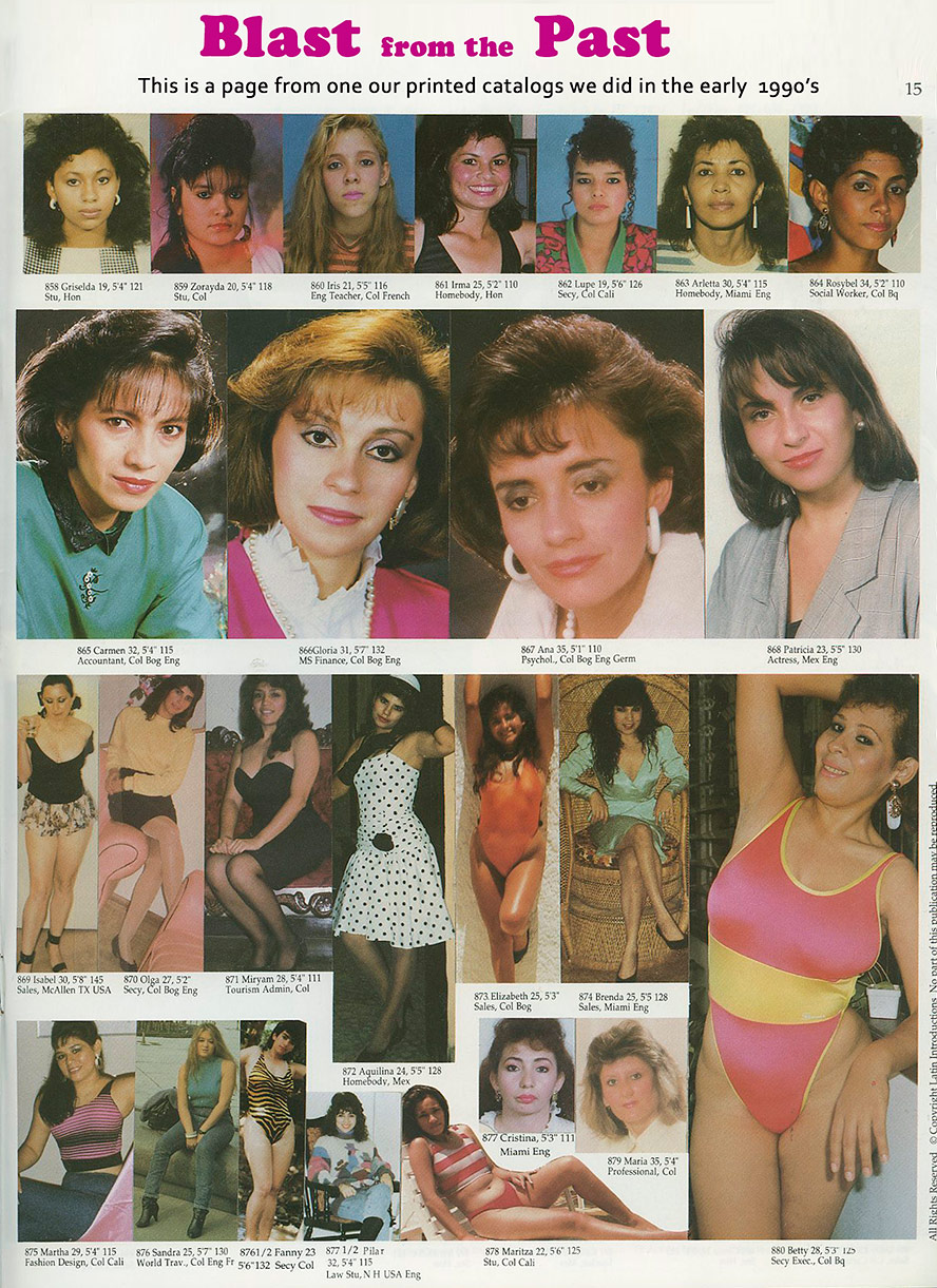 Date this georgeous Colombia girl  from Blast Past ! CO15249